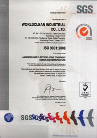 Worldclean ISO 9001 Certification